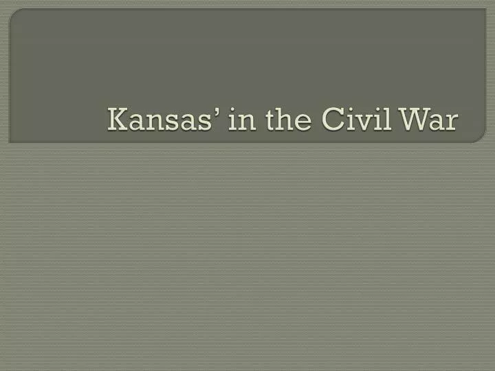 kansas in the civil war
