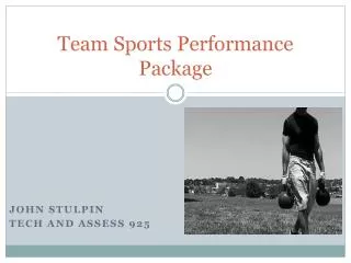 Team Sports Performance Package