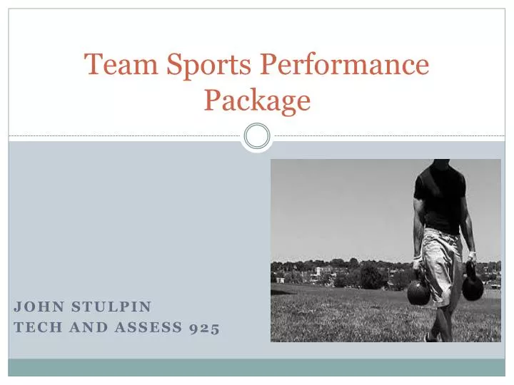 team sports performance package