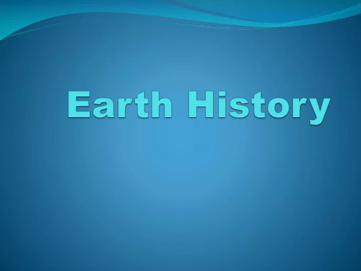 earth history