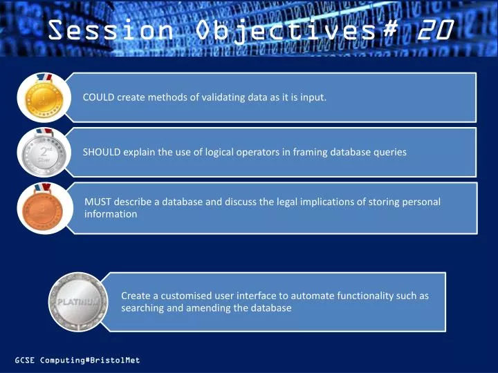 session objectives 20