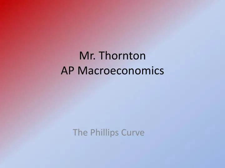 mr thornton ap macroeconomics