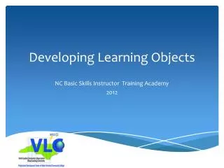 Developing Learning Objects