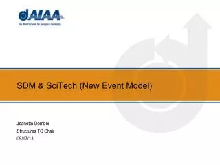 SDM &amp; SciTech (New Event Model)