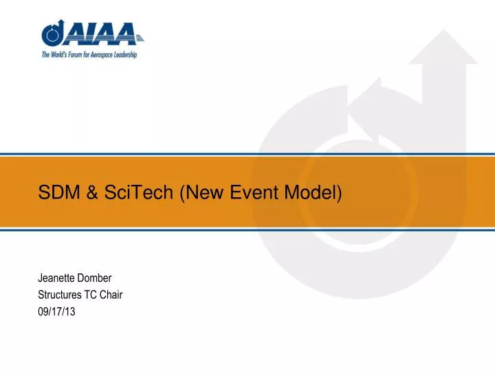 sdm scitech new event model