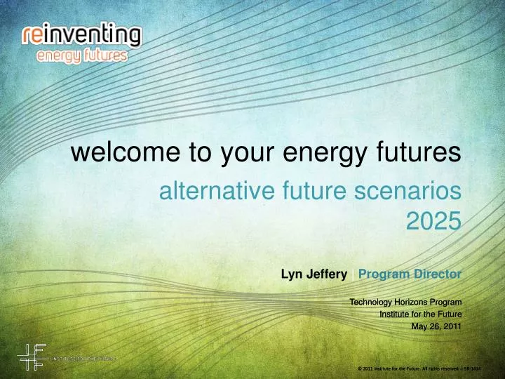 welcome to your energy futures