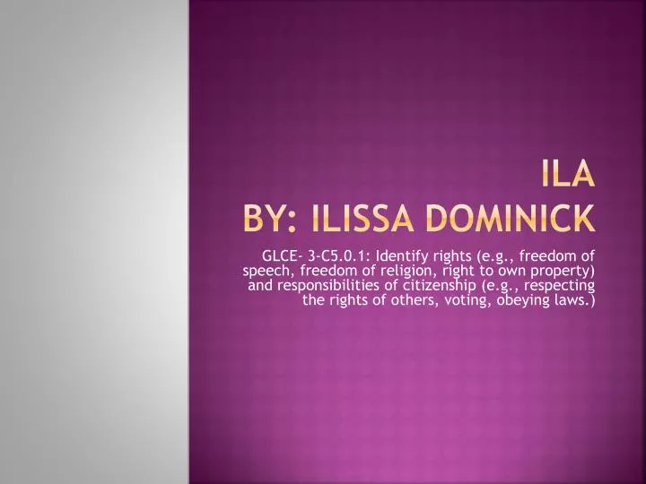 ila by ilissa dominick