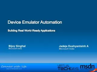 Device Emulator Automation Building Real World-Ready Applications