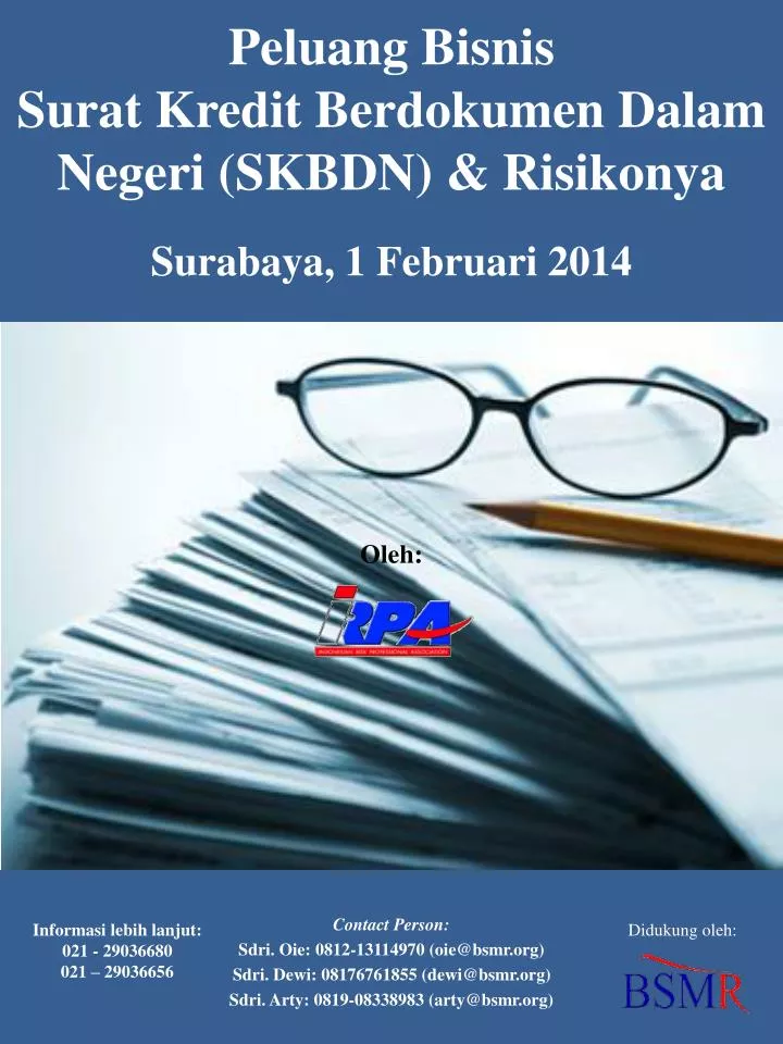 peluang bisnis surat kredit berdokumen dalam negeri skbdn risikonya surabaya 1 februari 2014 oleh