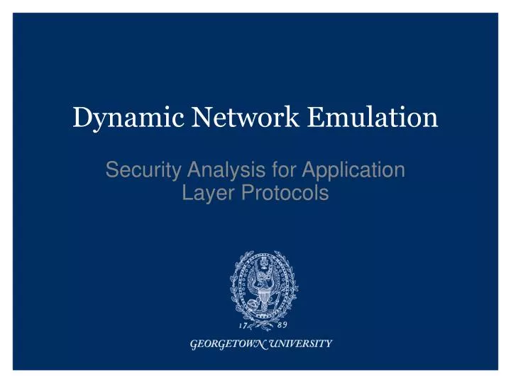 dynamic network emulation