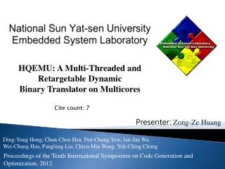 National Sun Yat-sen University Embedded System Laboratory