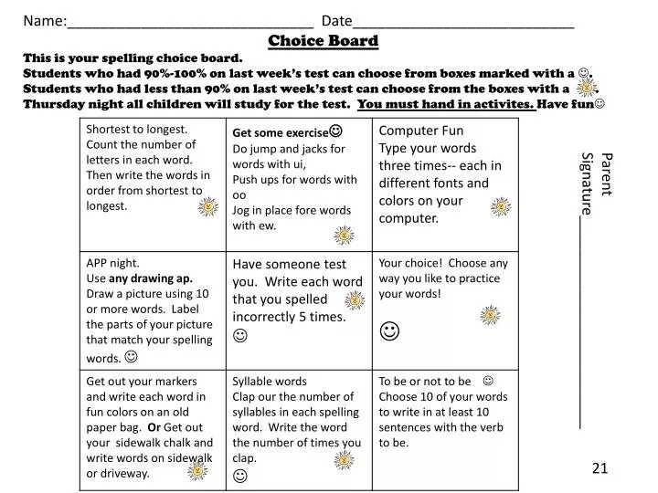 Freebie: Yes/No Choice Board by The Deane's List