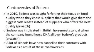 Controversies of Sodexo