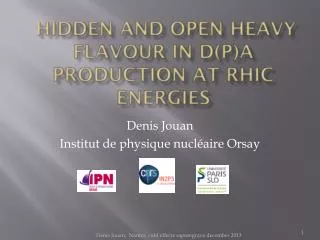 Hidden and open heavy flavour in d(p)A production at RHIC energies