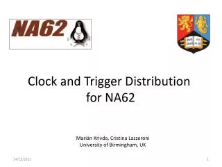 Clock and Trigger Distribution for NA62