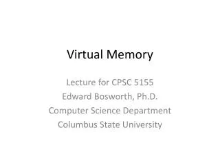 Virtual Memory