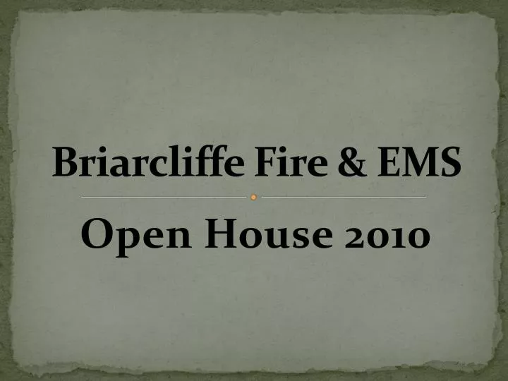 briarcliffe fire ems