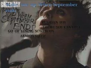 wake me up when september ends