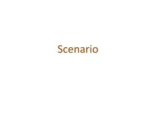 s cenario