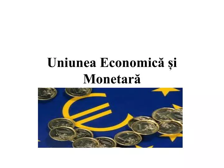 uniunea economic i monetar