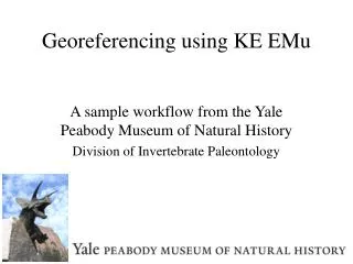 Georeferencing using KE EMu