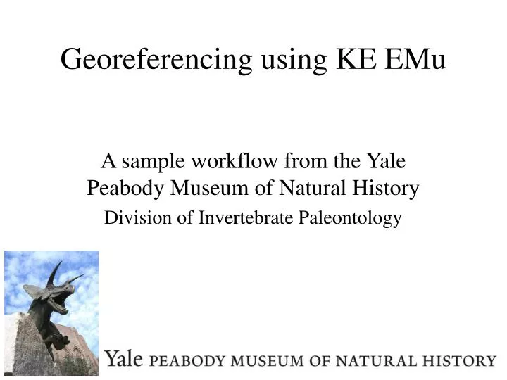 georeferencing using ke emu