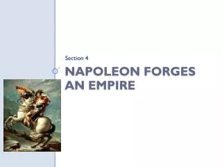 Napoleon Forges an Empire