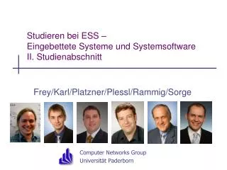 studieren bei ess eingebettete systeme und systemsoftware ii studienabschnitt