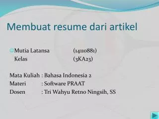 membuat resume dari artikel