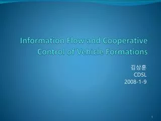 information flow and cooperative control of vehicle formations