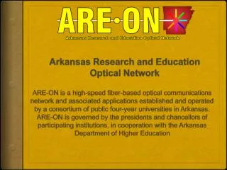 Arkansas Research and Education Optical Network