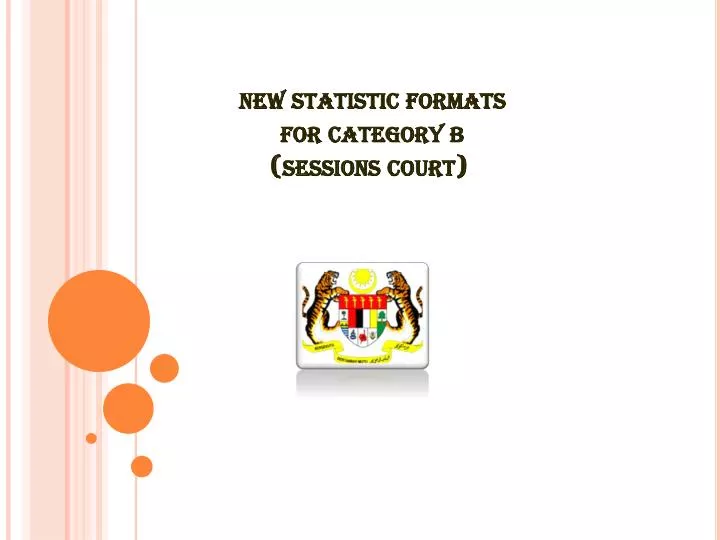 new statistic formats for category b sessions court