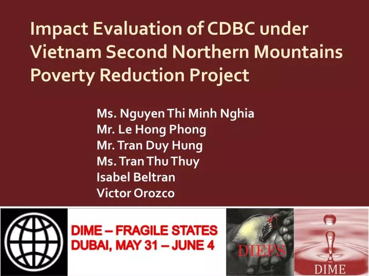 impact evaluation of cdbc under vietnam second northern mountains poverty reduction project