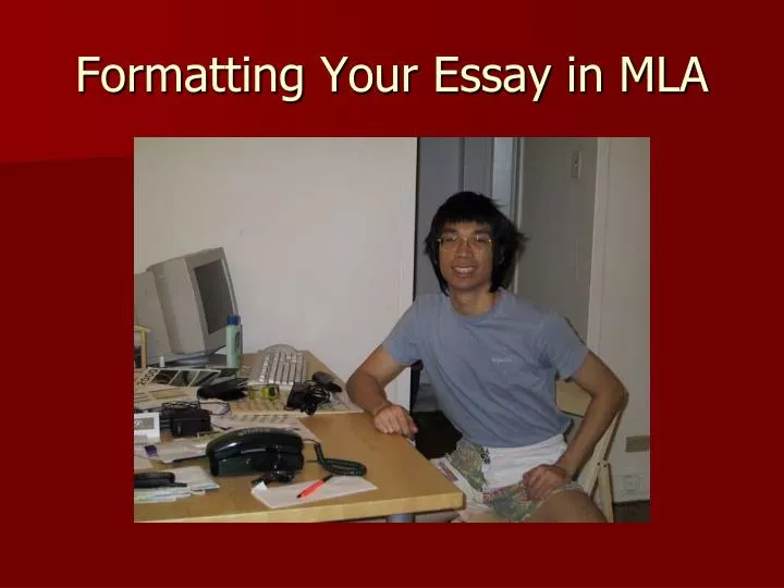 formatting your essay in mla