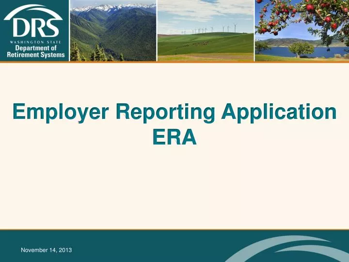 employer reporting application era
