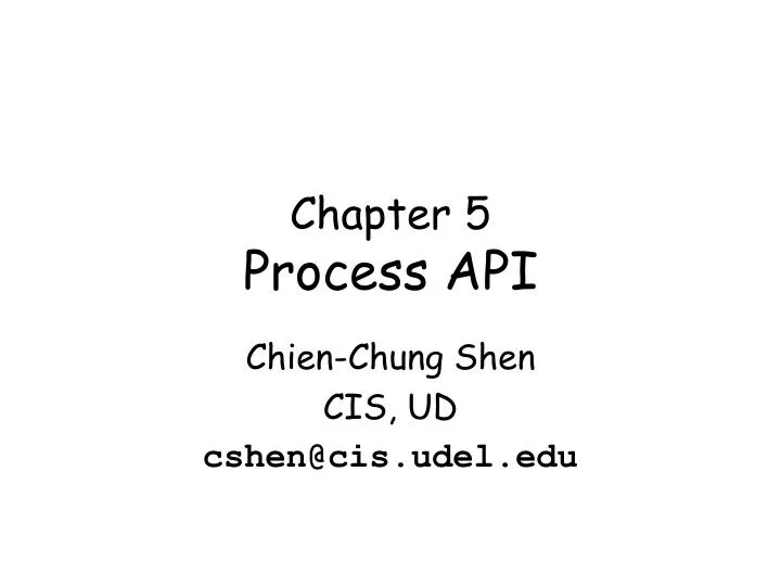 chapter 5 process api