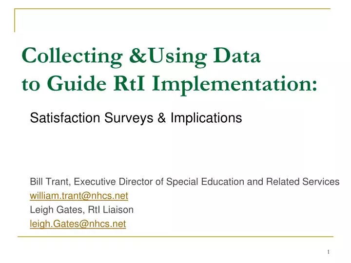 collecting using data to guide rti implementation