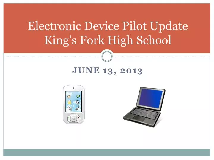 electronic device pilot update king s fork high school