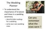 The Wedding Planner - slide 1