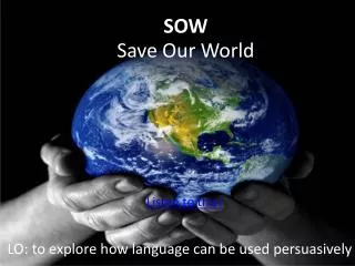 SOW Save Our World