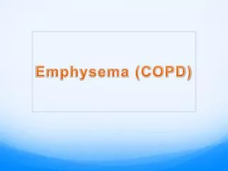 emphysema copd