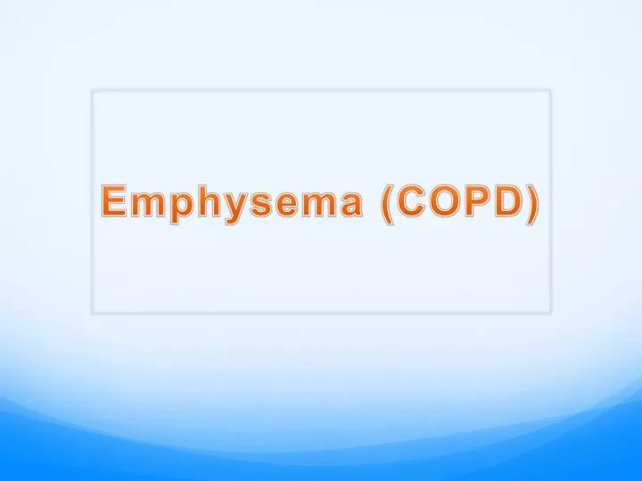 emphysema copd