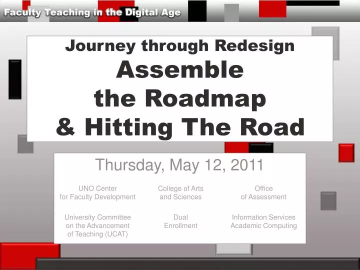journey through redesign assemble the roadmap hitting the road