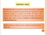 Empiric risk is not a calculation, but a population statistic based on observation - slide 1