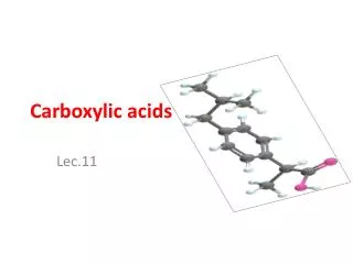 Carboxylic acids