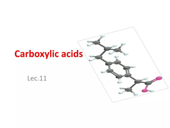 carboxylic acids