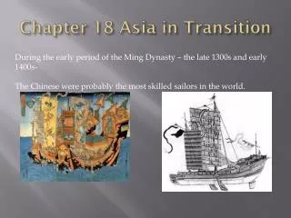 Chapter 18 Asia in Transition