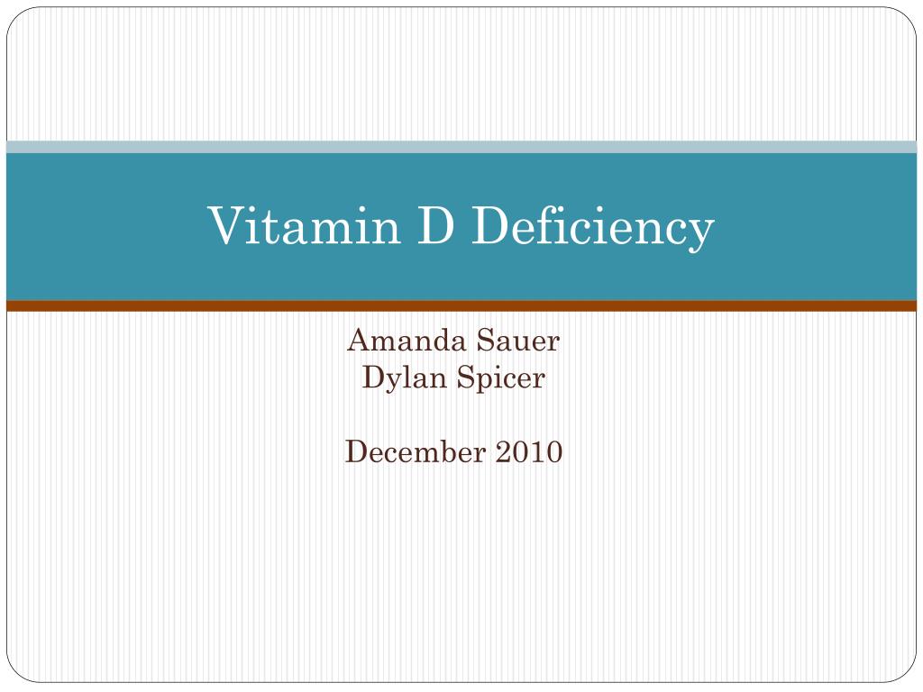 PPT - Vitamin D Deficiency PowerPoint Presentation, free download - ID ...
