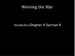 Winning the War - slide 1