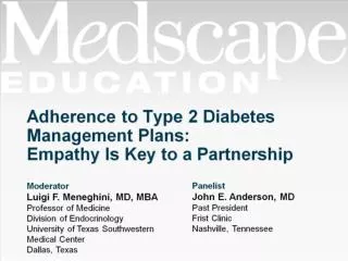 adherence to type 2 diabetes management plans empathy is key to a partnership